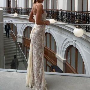 HOUSE OF CB Artemis Lace Maxi Dress XS